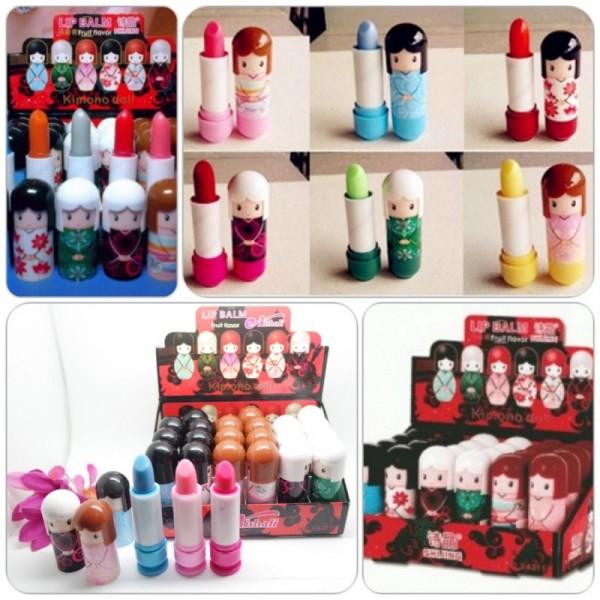 Lipbalm Harajuku lipstik boneka